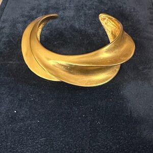Gold Twisted Cuff Bracelet
